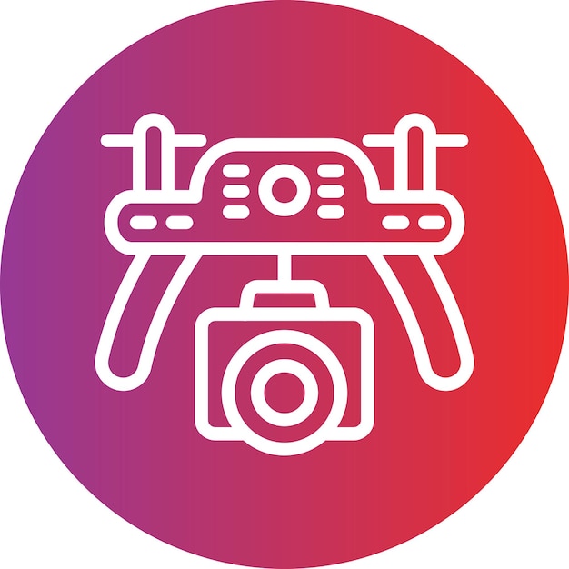 Vectorontwerp Drone Icon Style