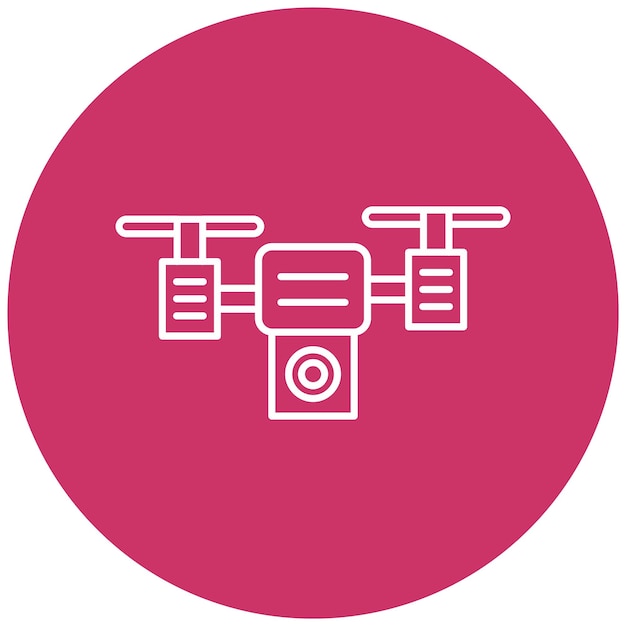 Vectorontwerp Drone Icon Style