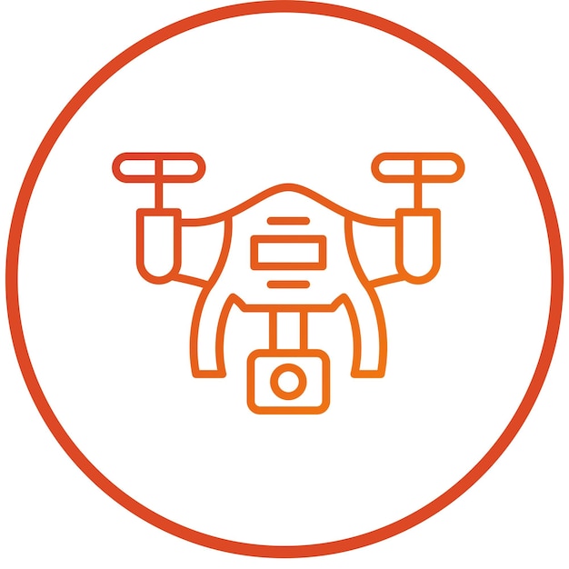Vectorontwerp Drone Icon Style