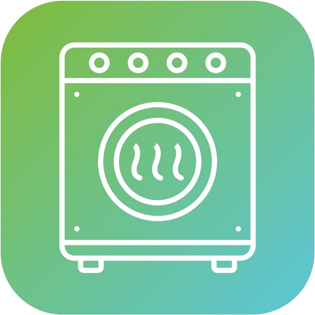 Vectorontwerp droogmachine Icon Style