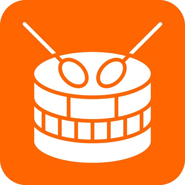 Vectorontwerp Drum Icon Style