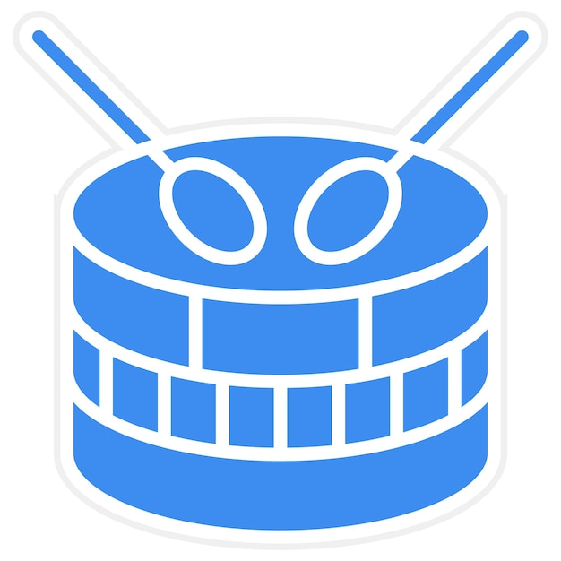 Vectorontwerp Drum Icon Style