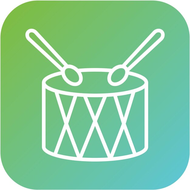 Vectorontwerp Drum Icon Style