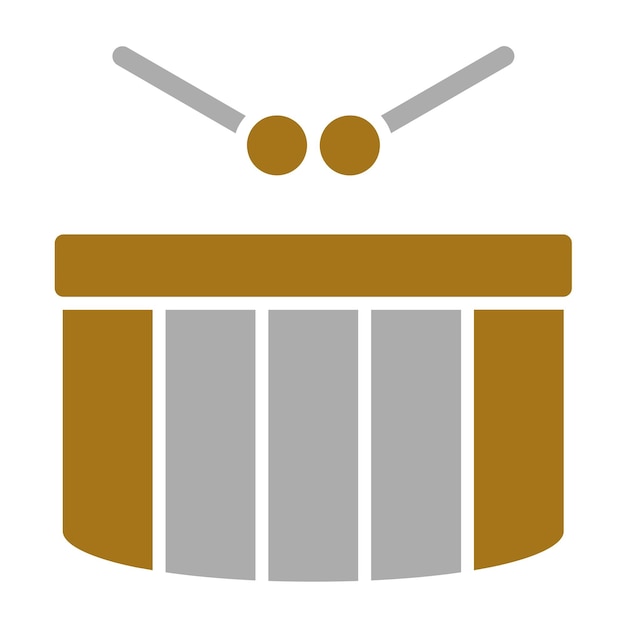 Vectorontwerp Drum Icon Style