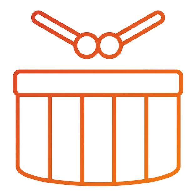 Vectorontwerp Drum Icon Style