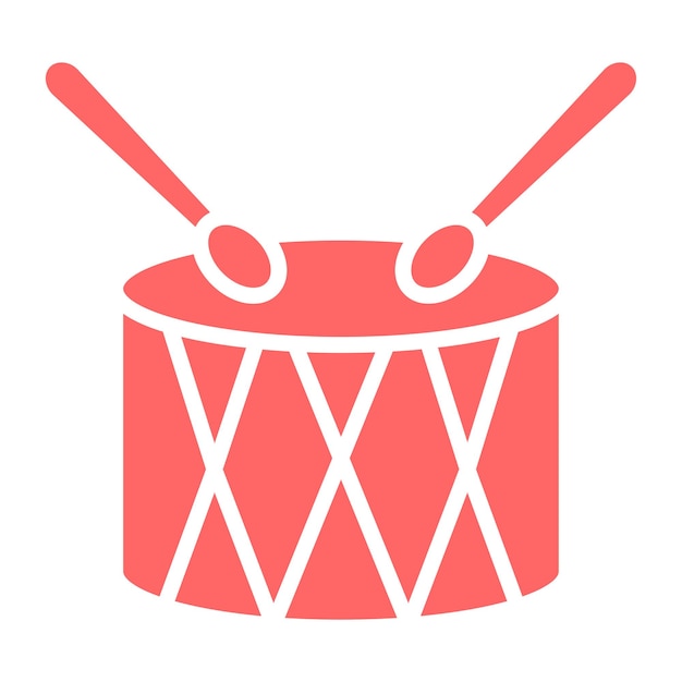 Vectorontwerp Drum Icon Style