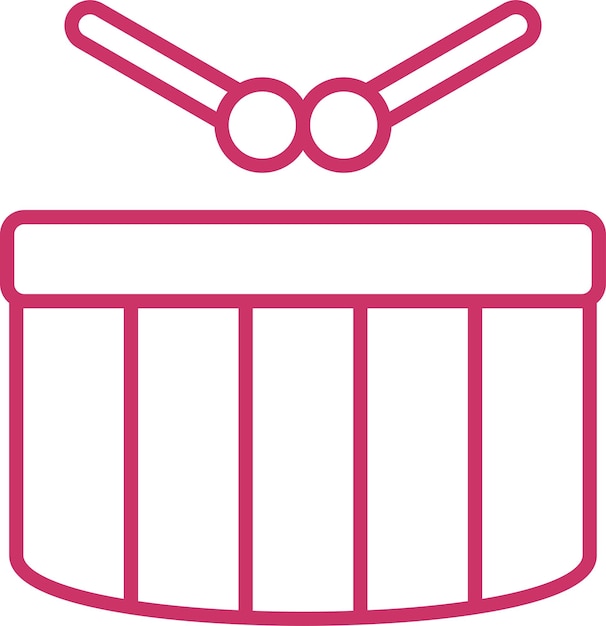 Vectorontwerp Drum Icon Style