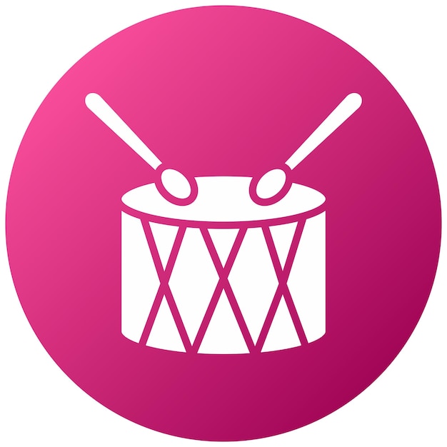 Vectorontwerp Drum Icon Style