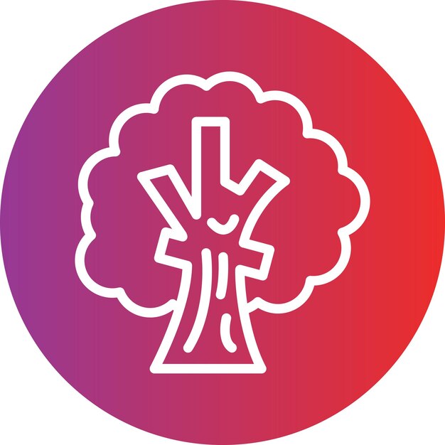Vectorontwerp Dry Tree Icon Style
