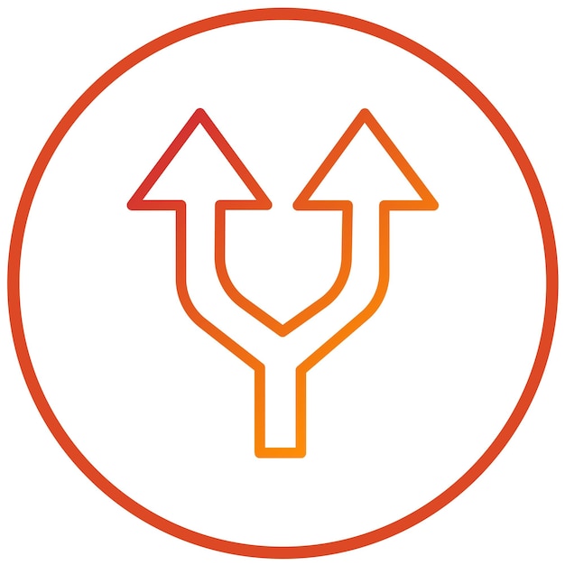 Vectorontwerp Dubbele pijl Icon Stijl