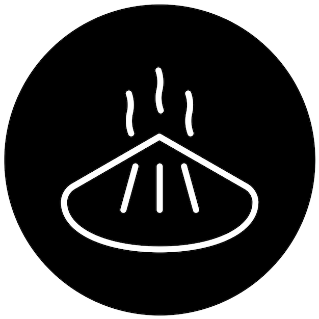 Vectorontwerp Dumpling Drift Icon Stijl