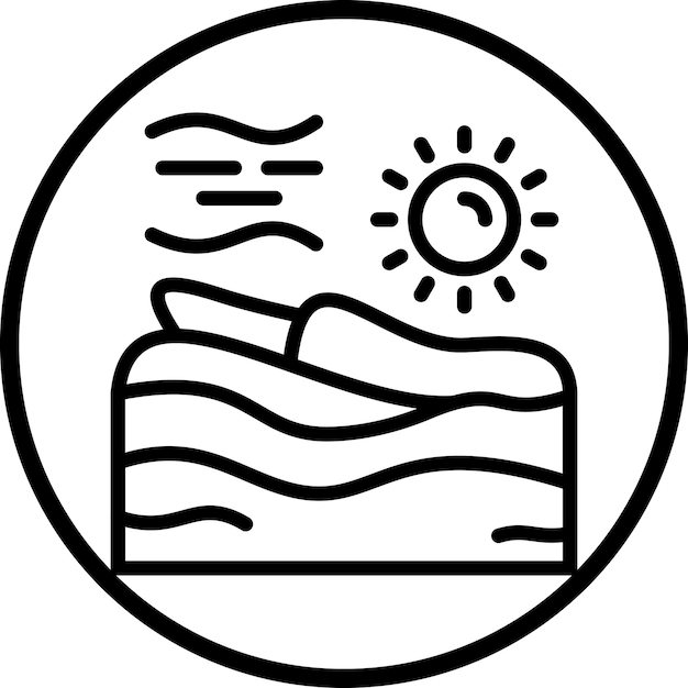 Vectorontwerp Dune Icon Style