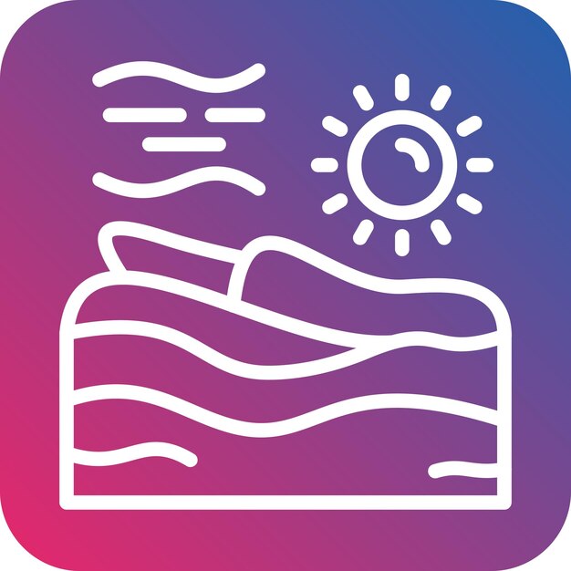 Vectorontwerp Dune Icon Style