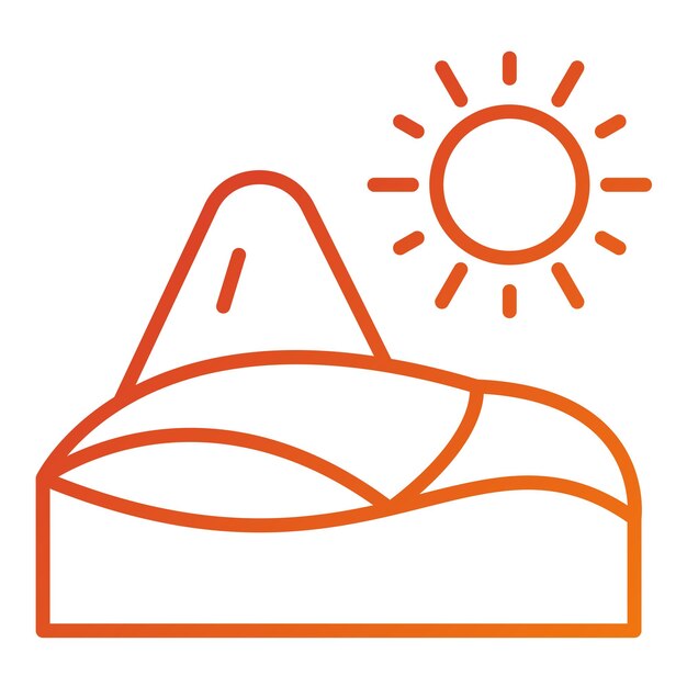 Vectorontwerp Dune Icon Style