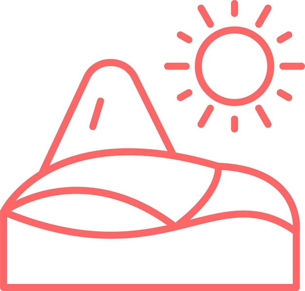 Vectorontwerp Dune Icon Style