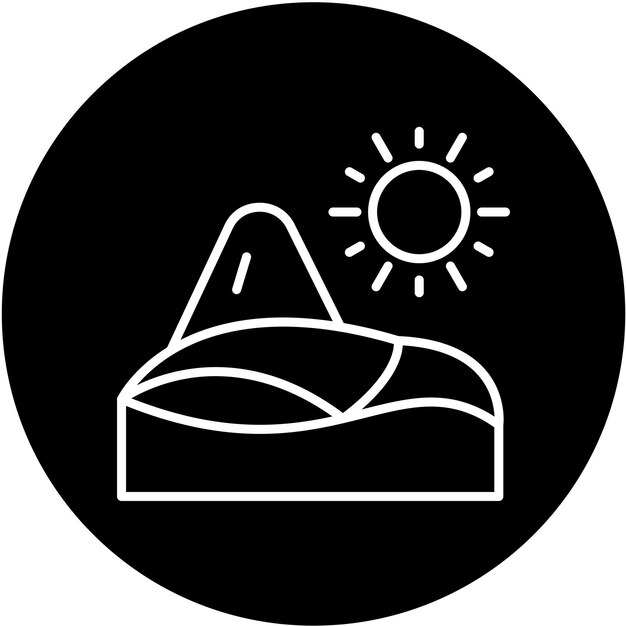 Vectorontwerp Dune Icon Style