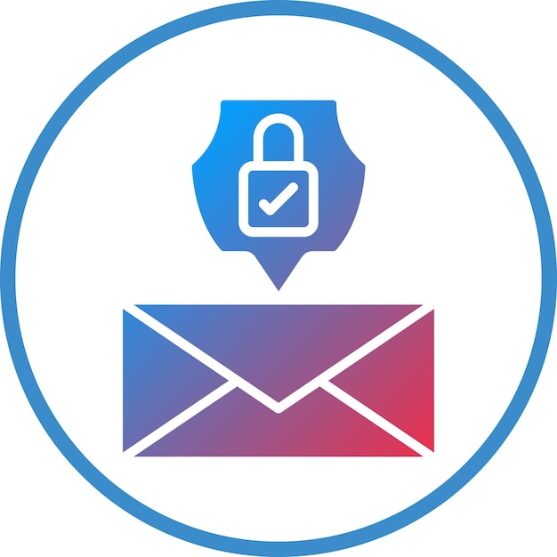 Vectorontwerp E-mailbescherming Icon Style