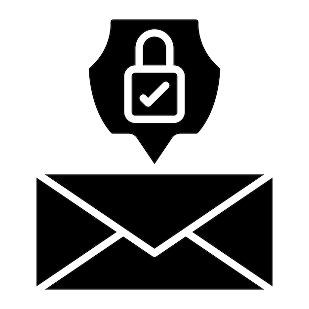 Vectorontwerp E-mailbescherming Icon Style