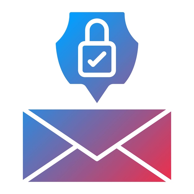 Vectorontwerp E-mailbescherming Icon Style