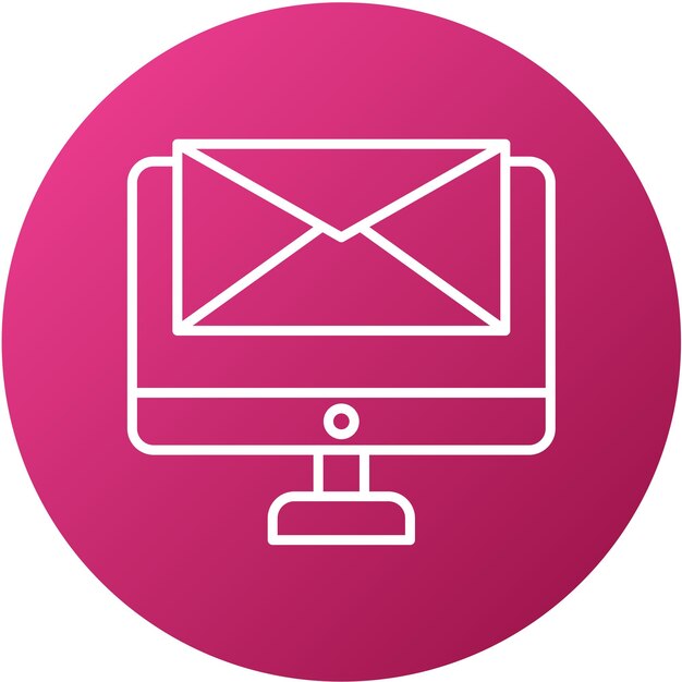 Vectorontwerp E-mailmarketing Icon Style