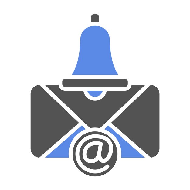 Vector vectorontwerp e-mailmelding icon stijl