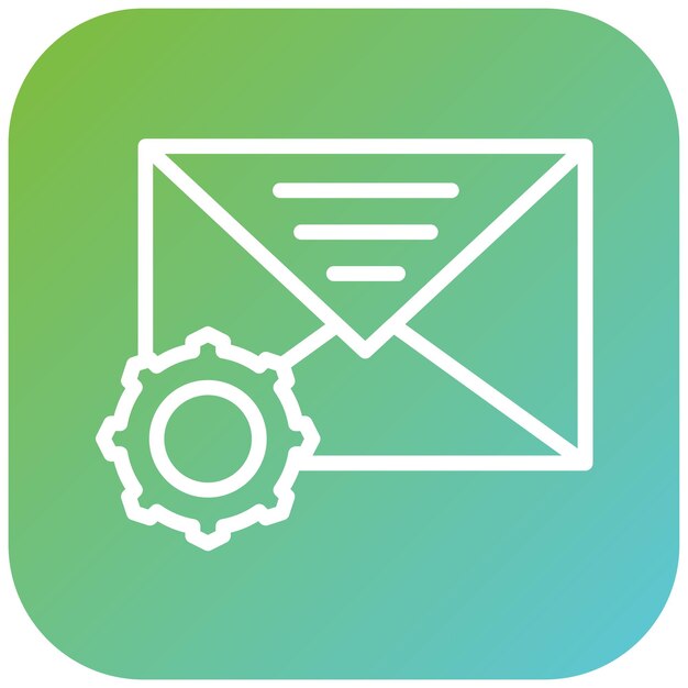 Vectorontwerp E-mailondersteuning Icon Style