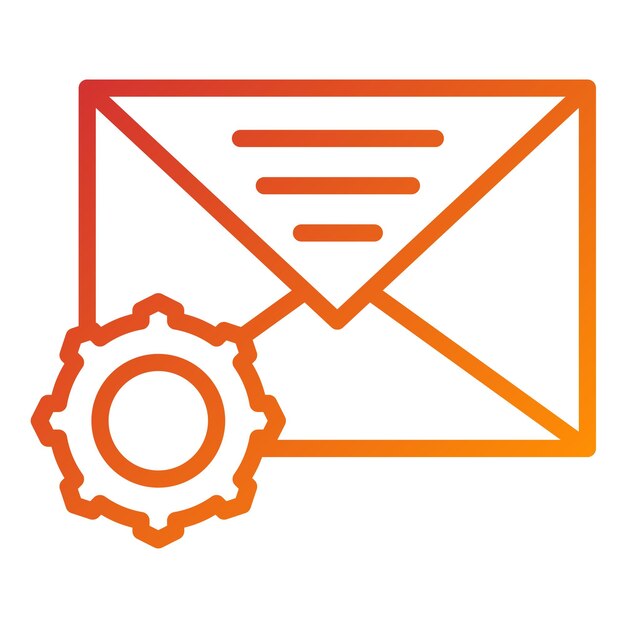 Vectorontwerp E-mailondersteuning Icon Style