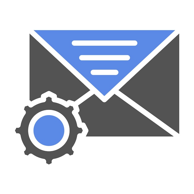 Vectorontwerp E-mailondersteuning Icon Style