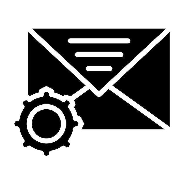 Vectorontwerp E-mailondersteuning Icon Style