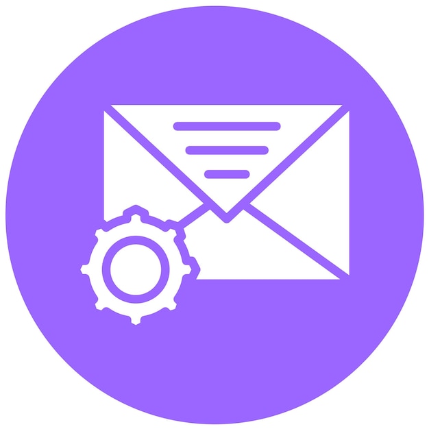 Vectorontwerp E-mailondersteuning Icon Style