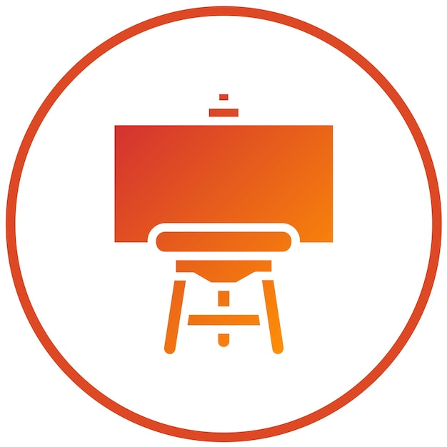 Vectorontwerp Easel Icon Style