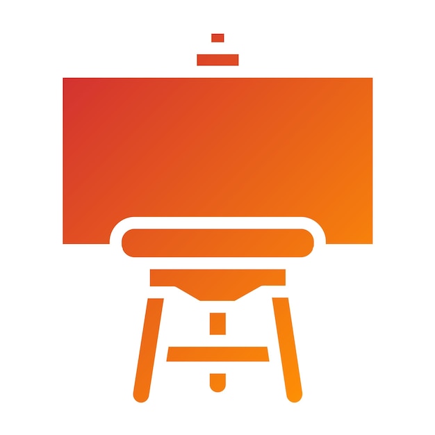 Vectorontwerp Easel Icon Style