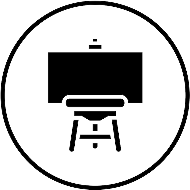Vectorontwerp Easel Icon Style