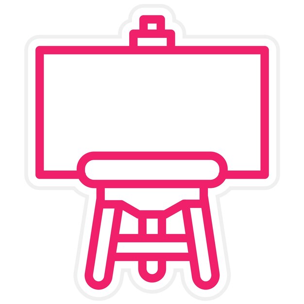 Vectorontwerp Easel Icon Style