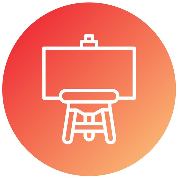 Vectorontwerp Easel Icon Style