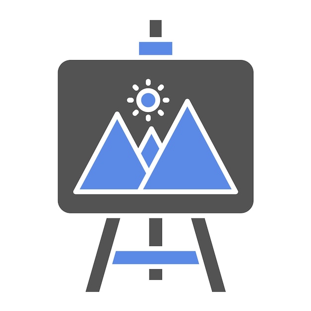 Vectorontwerp Easel Icon Style