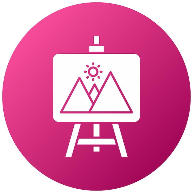 Vectorontwerp Easel Icon Style