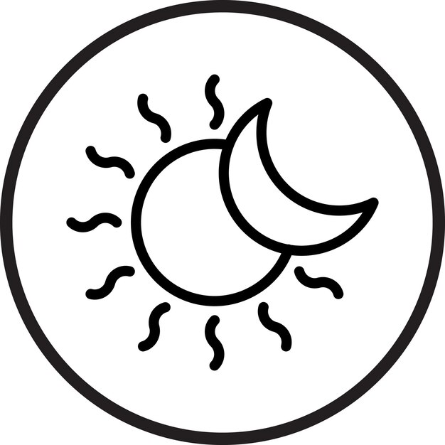 Vectorontwerp Eclipse Icon Style