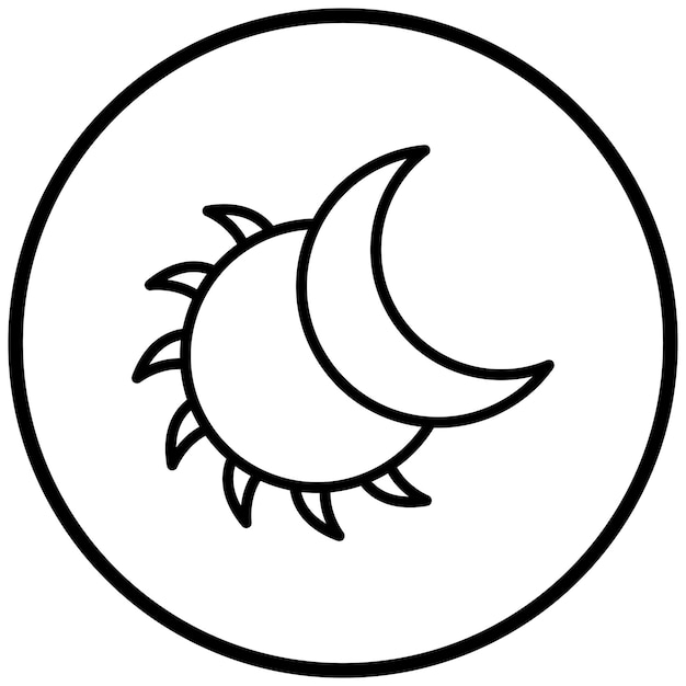 Vectorontwerp Eclipse Icon Style