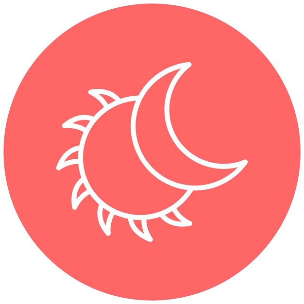 Vectorontwerp Eclipse Icon Style