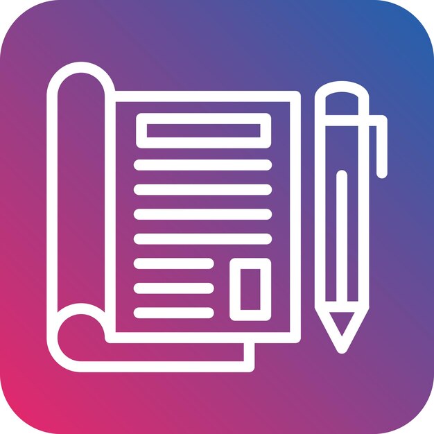 Vectorontwerp Editorial Icon Style