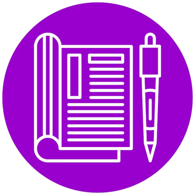Vectorontwerp Editorial Icon Style