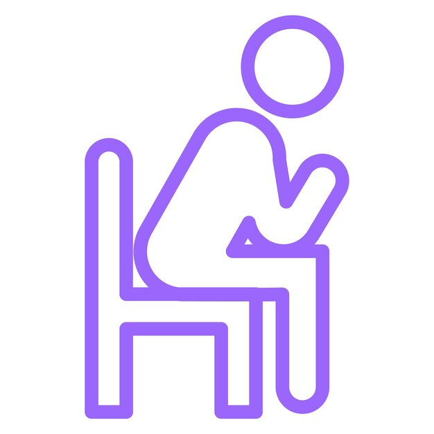 Vectorontwerp Eenzaamheid Icon Style