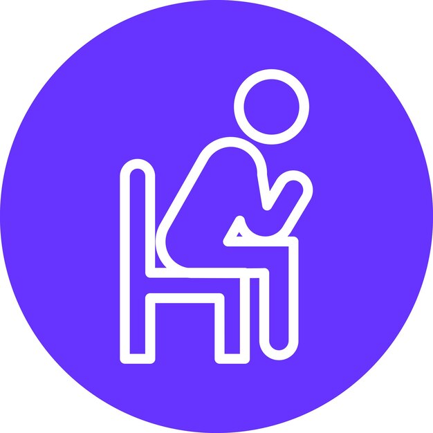 Vectorontwerp Eenzaamheid Icon Style