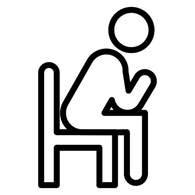 Vectorontwerp Eenzaamheid Icon Style