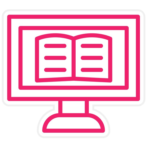 Vectorontwerp eLearning Icon Style