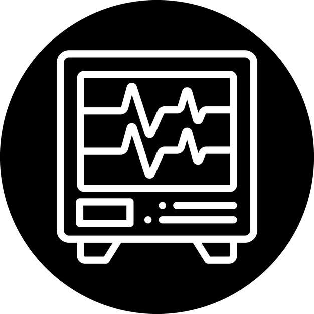 Vectorontwerp Electrocardiogram Icon Style