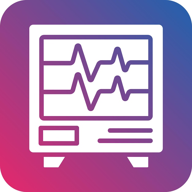 Vectorontwerp Electrocardiogram Icon Style