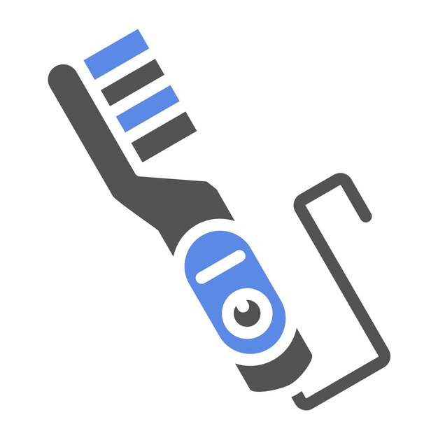 Vector vectorontwerp elektrische tandenborstel icon style