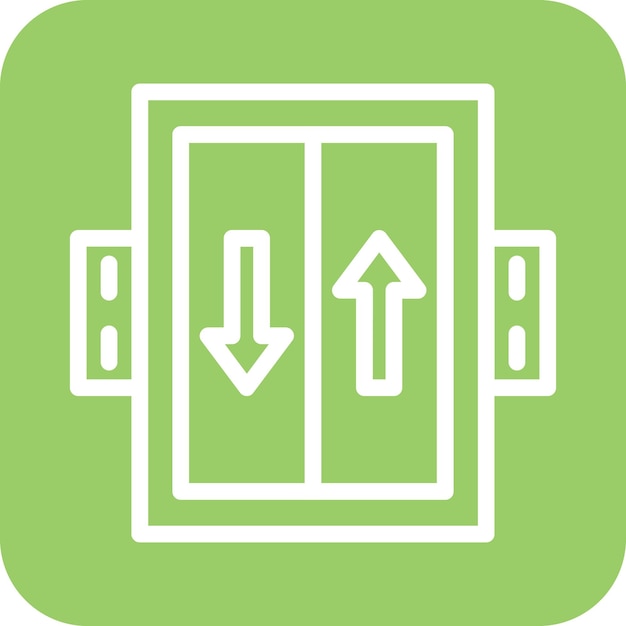 Vectorontwerp Elevator Icon Style